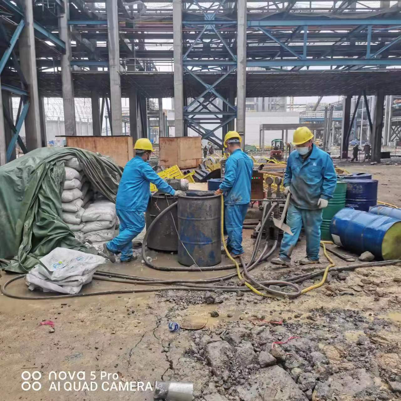 得荣设备基础下沉沉降注浆加固施工